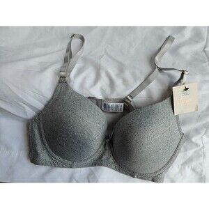 Spree Intimates‎ Womens Gray Bra Padded Underwire Size38C